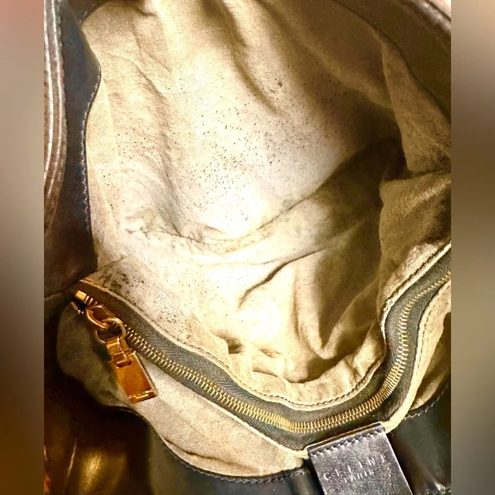 Celine SAC SEAU Leather Handbag-Vtge-Good Preowned Condition-w/Original Dust Bag - Picture 13 of 15